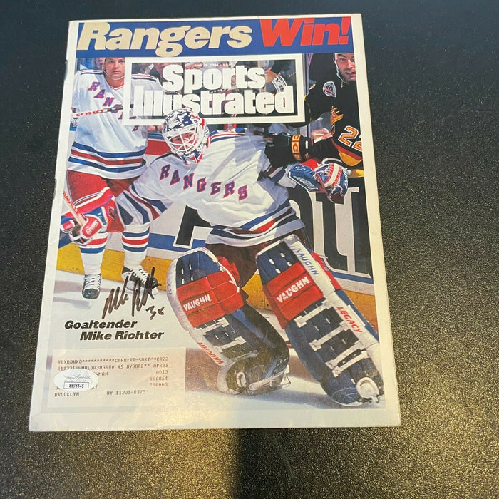Mike Richter Signed Autographed 1994 Sports Illustrated Magazine JSA COA NHL