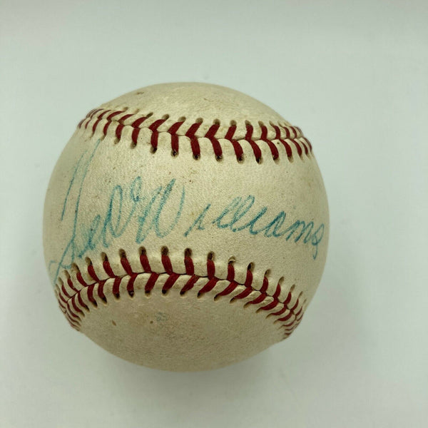 1960's Ted Williams Playing Days Signed American League Cronin Baseball PSA DNA