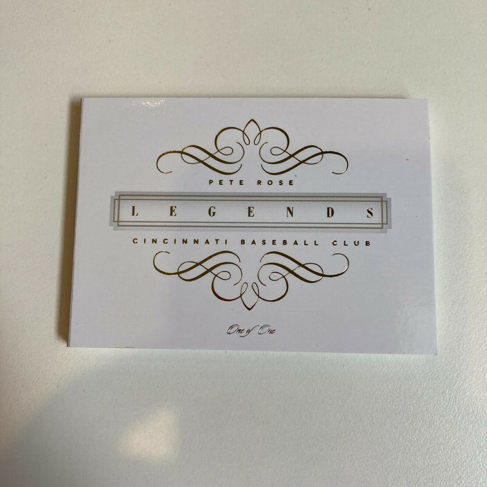 2014 National Treasures Pete Rose 1/1 Auto Game Used Bat Booklet One Of One