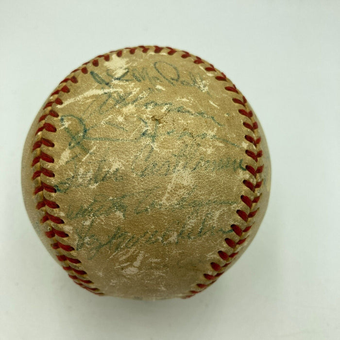 Willie Mays 1954 New York Giants World Series Champs Team Signed Baseball