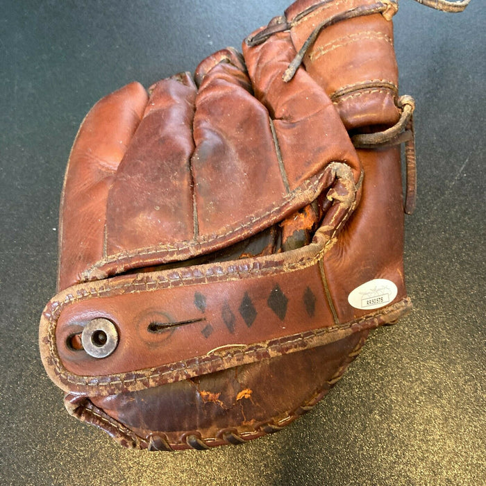 Andy Pafko Signed 1950's Game Model Baseball Glove Chicago Cubs JSA COA