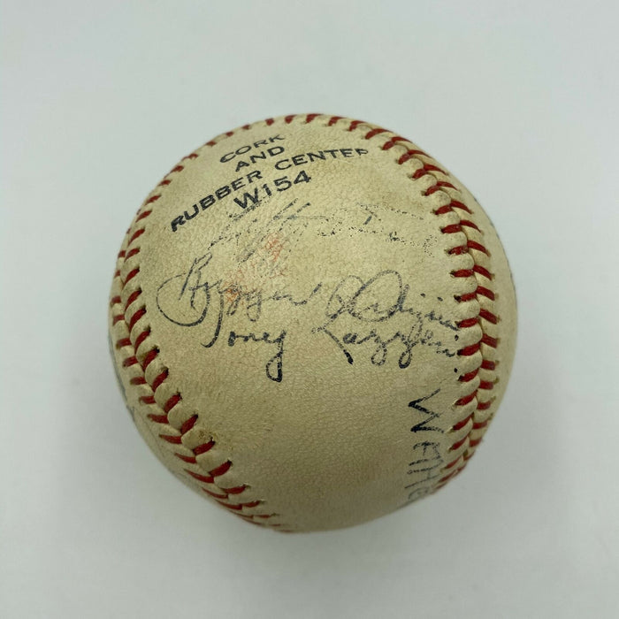 Joe Dimaggio & Tony Lazzeri San Francisco Seals Signed 1940 Baseball JSA COA