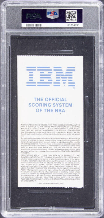 1994 Hakeem Olajuwon Signed NBA Finals Game 3 Ticket Stub PSA Auto 10