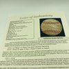 Lou Gehrig & Joe Dimaggio 1936 Yankees W.S. Champs Team Signed Baseball JSA COA