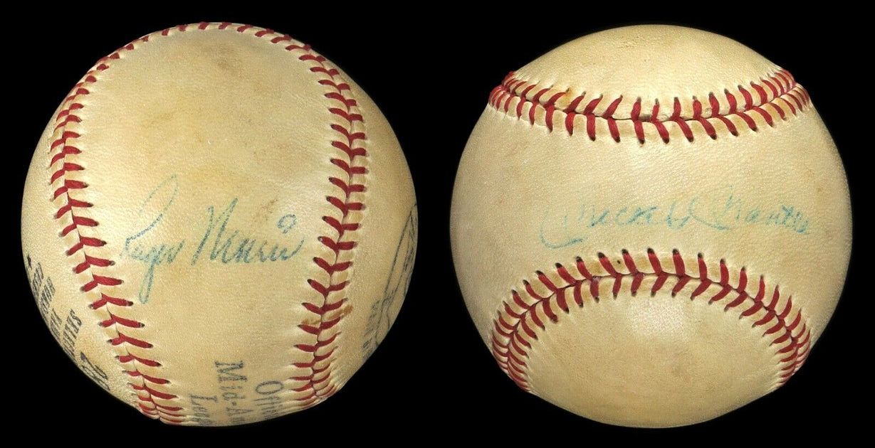 Mickey Mantle & Roger Maris Dual Signed Baseball 1961 Playing Days aut –  CollectibleXchange