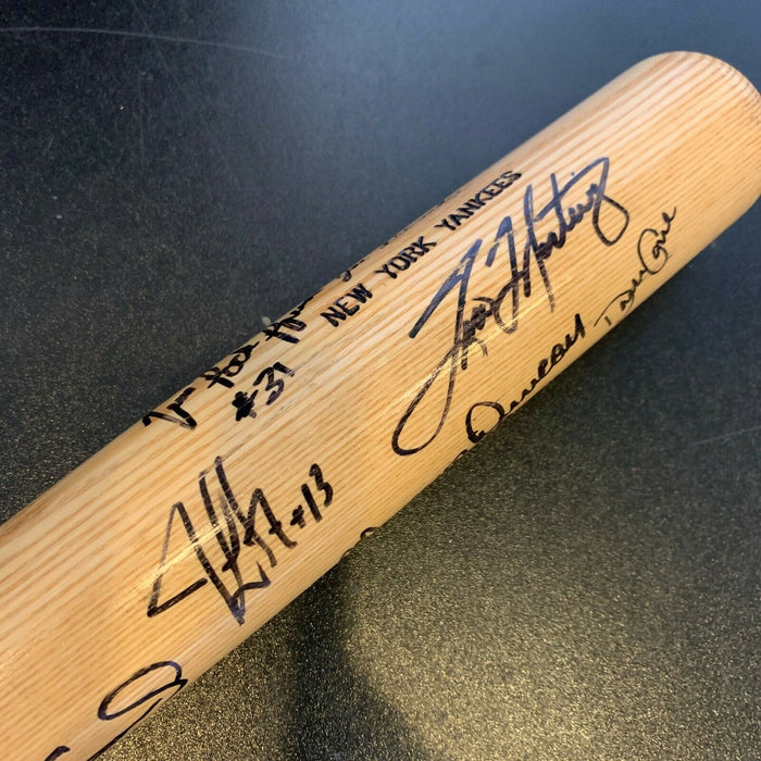1996 New York Yankees World Series Champs Team Signed Bat Derek Jeter JSA COA