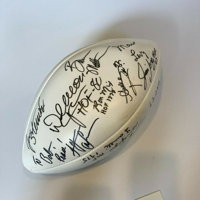 Hall Of Fame Legends Multi Signed Football With 21 Sigs JSA COA