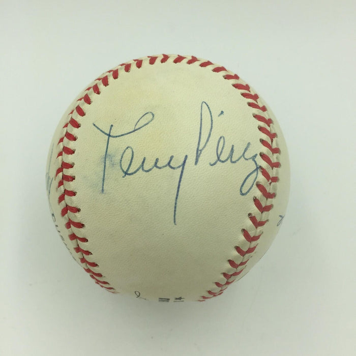 Sparky Anderson Johnny Bench Pete Rose Perez Big Red Machine Signed Baseball PSA