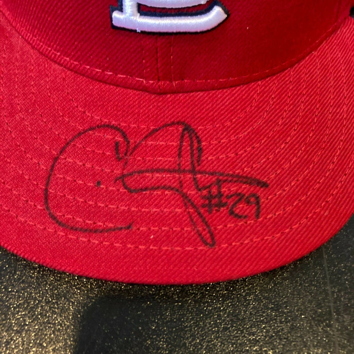 Chris Carpenter Signed 2006 World Series St. Louis Cardinals Game Hat JSA COA