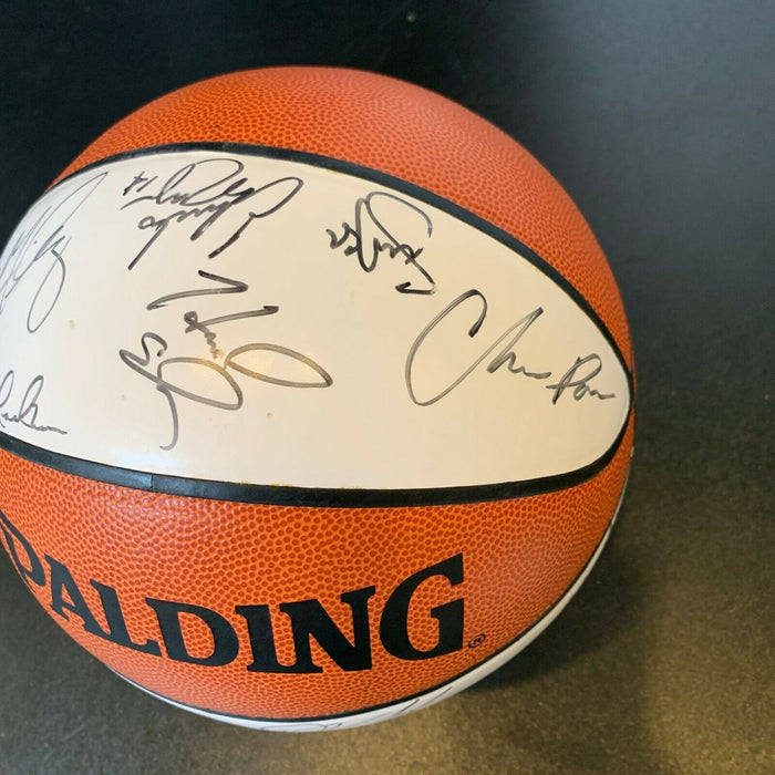 2000-01 Dallas Mavericks Team Signed Spalding NBA Basketball With JSA COA