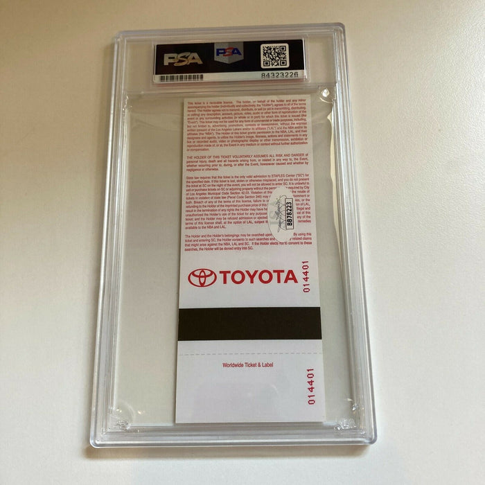 Kobe Bryant Signed 81 Point Game Ticket PSA DNA & JSA COA Los Angeles Lakers