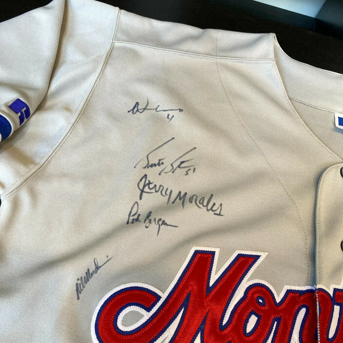 2002 Montreal Expos Team Signed Authentic Game Jersey Vladimir Guerrer —  Showpieces Sports