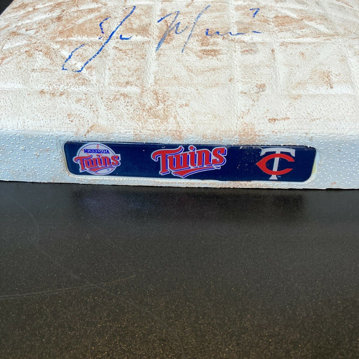 Joe Mauer Signed Game Used 2007 Minnesota Twins Opening Day Base MLB Authentic