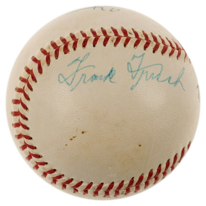 Mint Ty Cobb & Frank Baker Signed Official National League Baseball PSA DNA COA