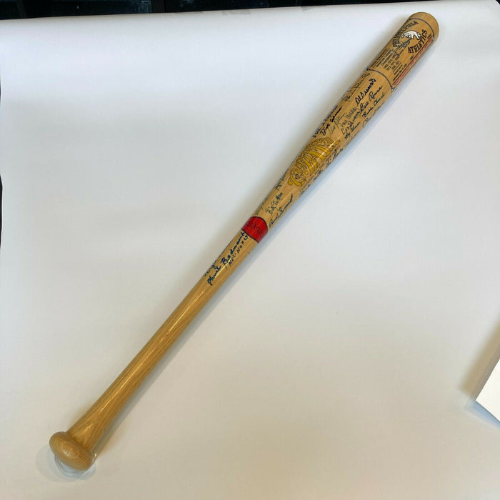 The Finest Philadelphia Athletics A's Legends Multi Signed Bat 70 Sigs PSA DNA