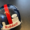 Tiki Barber Signed Authentic Riddell New York Giants Mini Helmet JSA COA