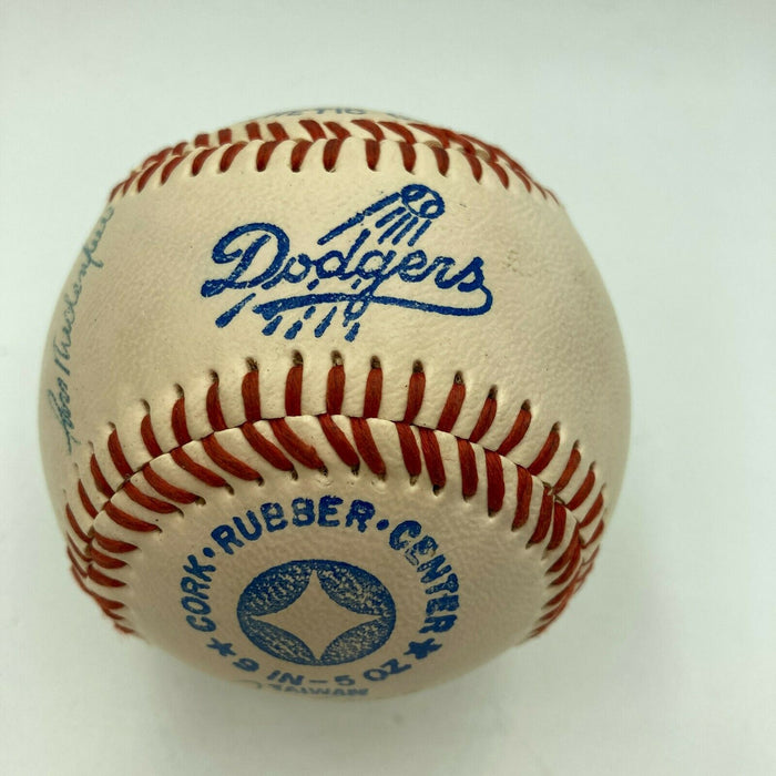 1984 Los Angeles Dodgers Team Signed Baseball With JSA COA Tommy Lasorda