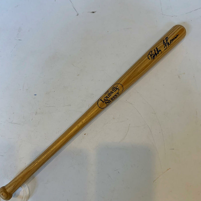 Bobby Thomson Signed Autographed Louisville Slugger Mini Baseball Bat