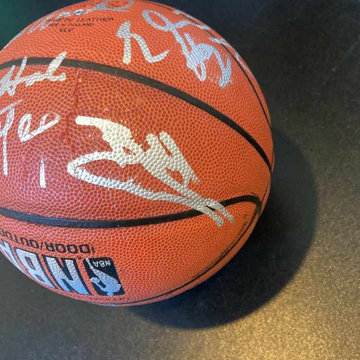 Oscar Robertson Bill Walton Chuck Daly Hall Of Fame Multi Signed Basketball PSA