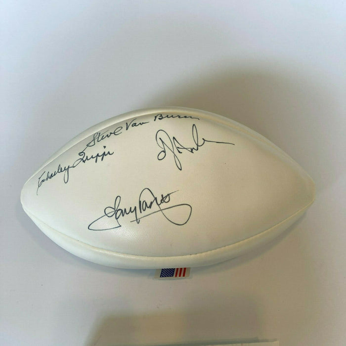 Jim Brown Emmitt Smith NFL Running Back Legends Signed Football JSA COA