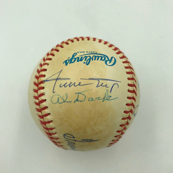 Rare Willie Mays Rookie Of The Year Winners Multi Signed Baseball With JSA COA