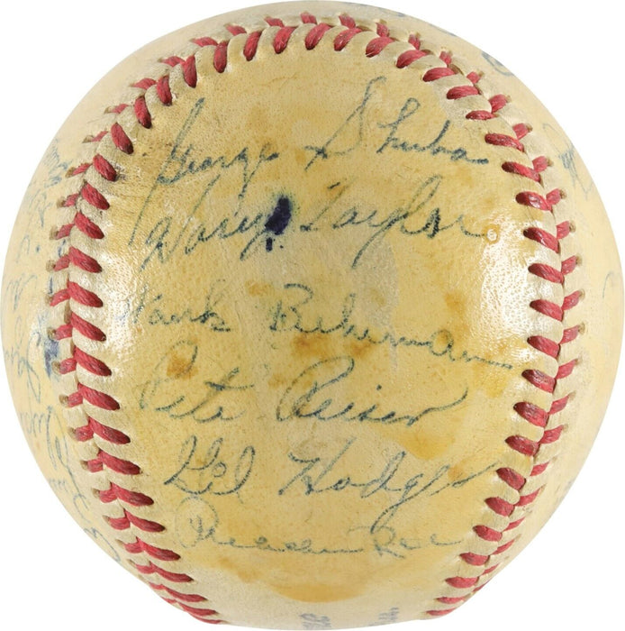 Jackie Robinson Rookie Era 1948 Brooklyn Dodgers Team Signed Baseball PSA DNA