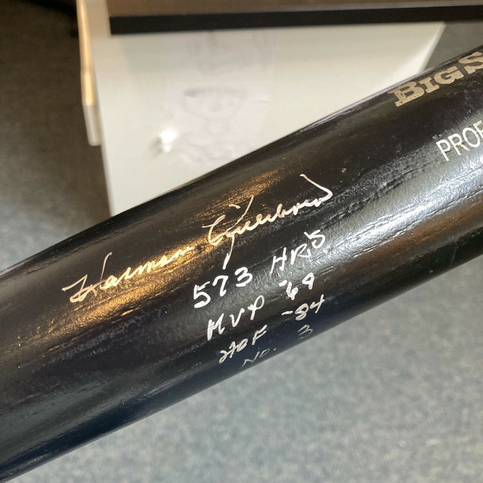 Beautiful Harmon Killebrew Signed Heavily Inscribed STAT Baseball Bat RJ COA