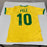 Pele Signed Autographed Brazil Soccer Jersey Beckett Sticker #BC44389