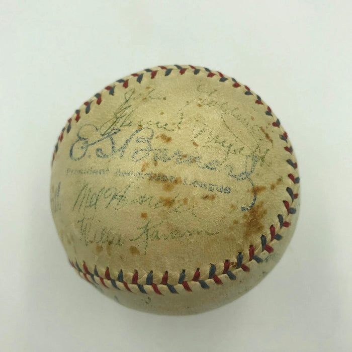 1931 Cleveland Indians Team Signed Official American League Baseball JSA COA