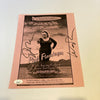 John Waters Signed Autographed Pink Flamingo Movie Sheet With JSA COA