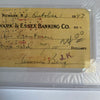 Moe Berg Signed 1947 Bank Check The Catcher Was a Spy PSA DNA