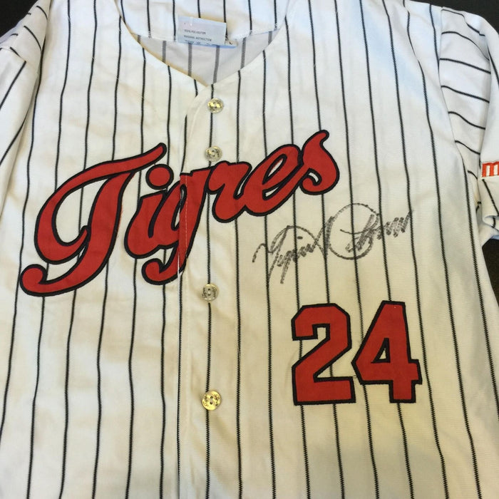 Miguel Cabrera Twice Signed Authentic Tigers Winter League Jersey