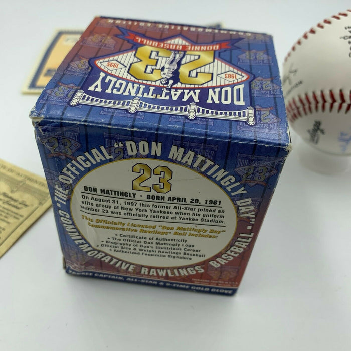 Don Mattingly 10th Yankees Captain Signed Special Edition Baseball Steiner COA