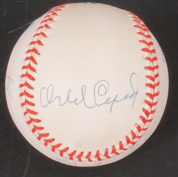 Nolan Ryan George Brett Robin Yount 1999 Hall Of Fame Class Signed Baseball BAS
