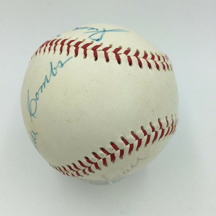 Jesse Haines Earle Combs Ford Frick 1970 Hall Of Fame Induction Signed Baseball