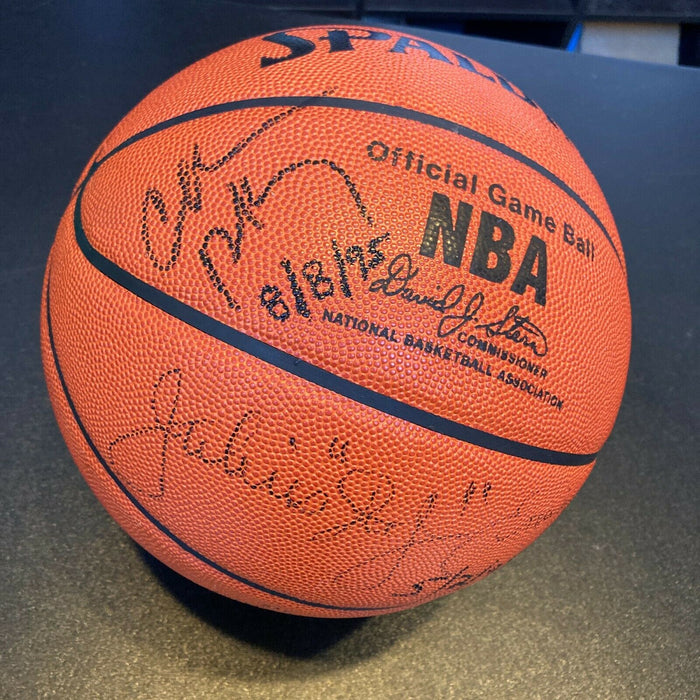 Wilt Chamberlain Dr. J Charles Barkley Philadelphia 76ers Signed Basketball JSA