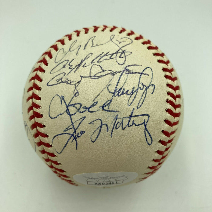 2000 New York Yankees World Series Champs Team Signed Baseball Derek Jeter JSA