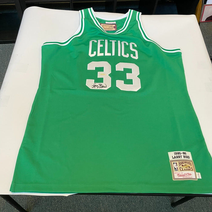 Larry Bird Signed 1985-86 Boston Celtics Game Model Jersey Upper Deck UDA COA