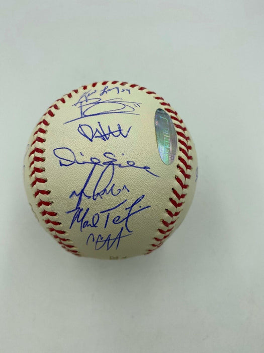 Mint 2009 Yankees Team Signed World Series Baseball Derek Jeter Rivera Steiner