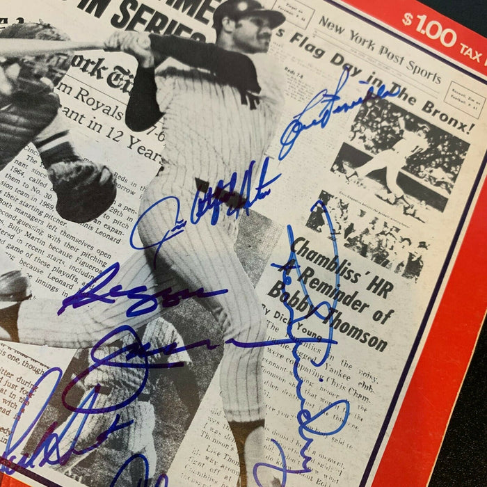 1977 New York Yankees World Series Champs Team Signed ALCS Program JSA COA