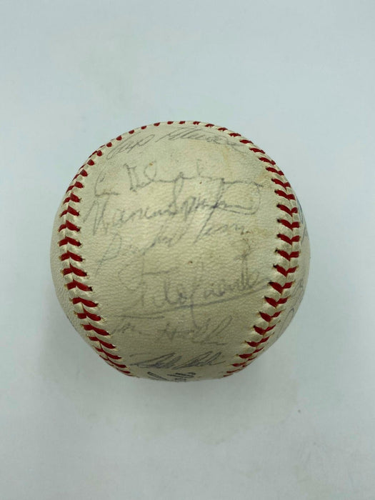 1965 San Francisco Giants Team Signed Baseball Willie Mays Mccovey JSA COA