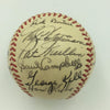 Beautiful 1949 Detroit Tigers Team Signed American League Baseball JSA COA