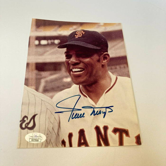 Willie Mays Signed Autographed 6x8 Photo With JSA COA