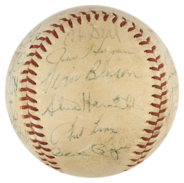 Mickey Mantle & Roger Maris 1965 New York Yankees Team Signed Baseball PSA DNA