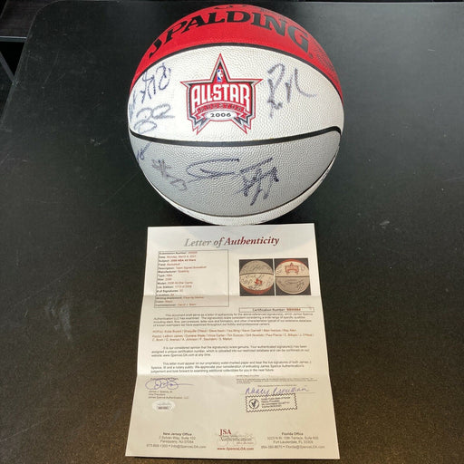 Kobe Bryant Lebron James Tim Duncan 2006 All Star Game Signed Basketball JSA COA