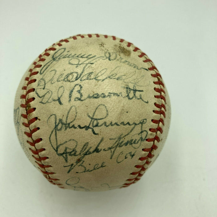 Pittsburgh-Area WWII Servicemen Multi Signed Baseball World War 2