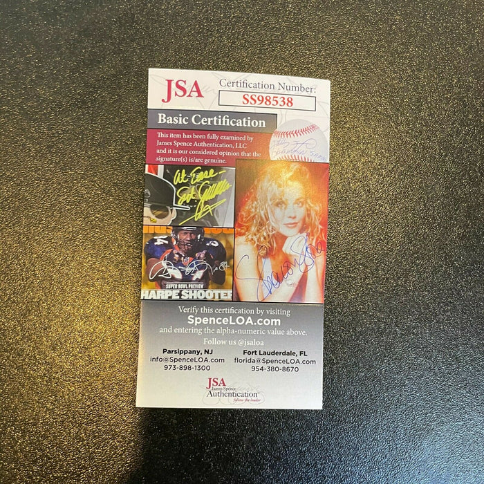 Michael Spinks Ray Mercer & Iran Barkley Signed Boxing Glove JSA COA