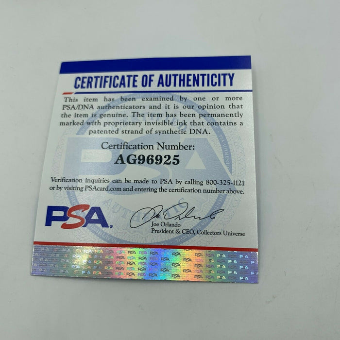 Rare Brett Favre #4 Rookie Era Signed Official National league Baseball PSA DNA