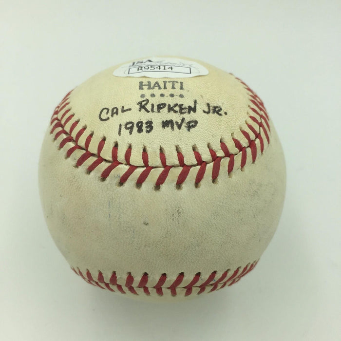 Cal Ripken Jr. Rookie Era Signed Autographed American League Baseball JSA COA
