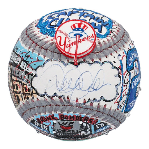 Derek Jeter Signed Charles Fazzino Hand Painted Pop Art Baseball Steiner COA